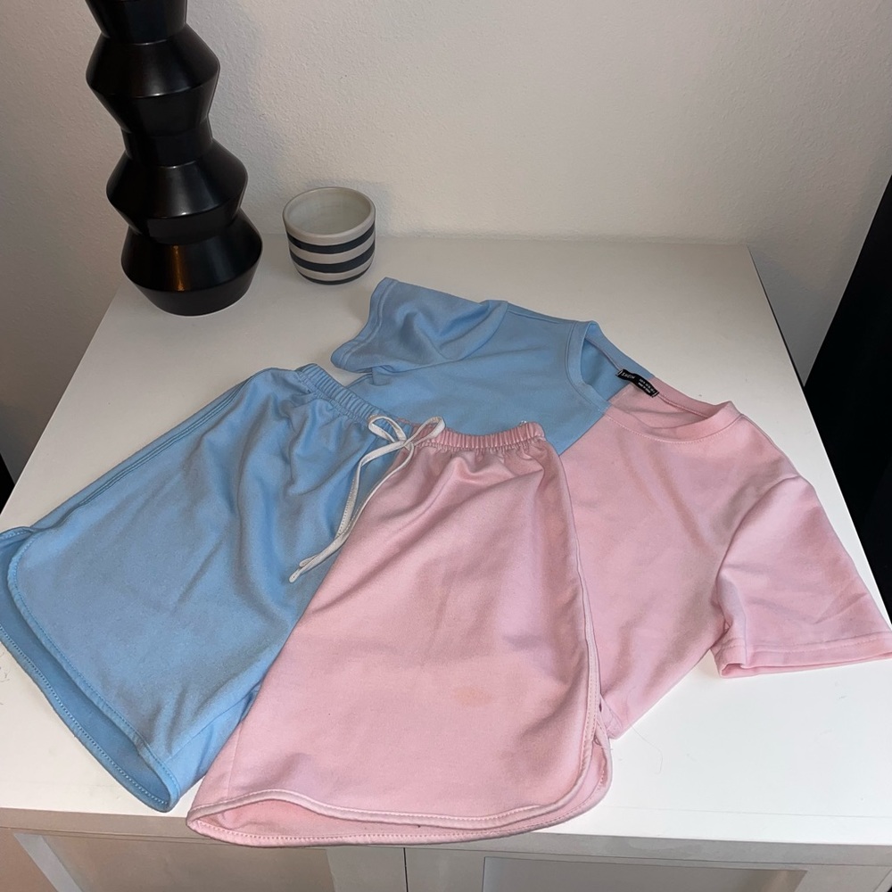 Pink & Blue Matching Set